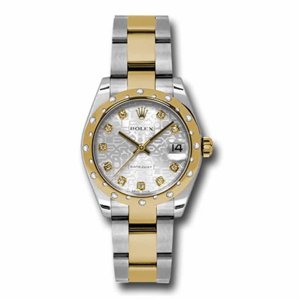 Rolex, Datejust, with diamonds, 31mm Silver dial, Stainless steel and 18k Yellow gold Oyster Watch, Ref. # 178343 sjdo
