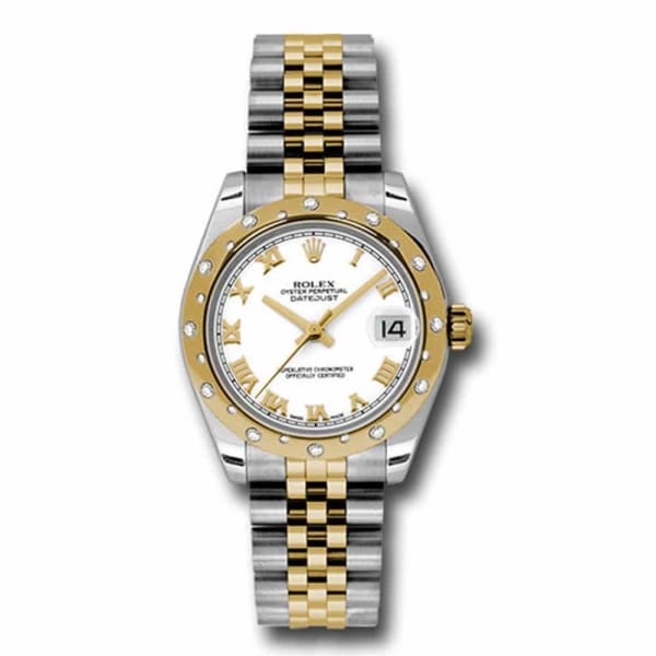Rolex, Datejust, with diamonds, 31mm White dial, Stainless steel and 18k Yellow gold Jubilee Watch, Ref. # 178343 wrj