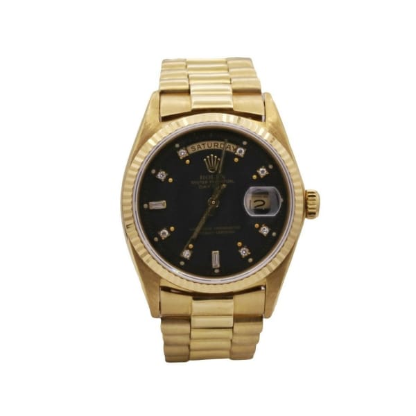 Rolex, Day-Date, 36mm, Presidential, Black Diamond Dial, 1803