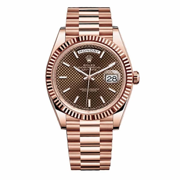 Rolex, Day-Date 40 Presidential Chocolate Dial 18kt Everose Gold Automatic Men's Watch 228235-0006