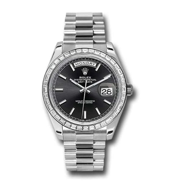 Rolex, Day-Date 40 Presidential, Diamond Bezel, President bracelet, Watch 228396tbr-0024