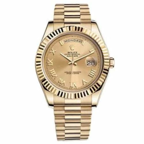 Rolex, Day-date II Presidential Champagne Automatic 18kt Yellow Gold Mens Watch 218238CRP