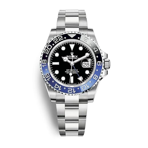 Rolex, GMT-Master II 116710BLNR Black And Blue Batman Bezel Oyster Band Black Dial Mens Watch