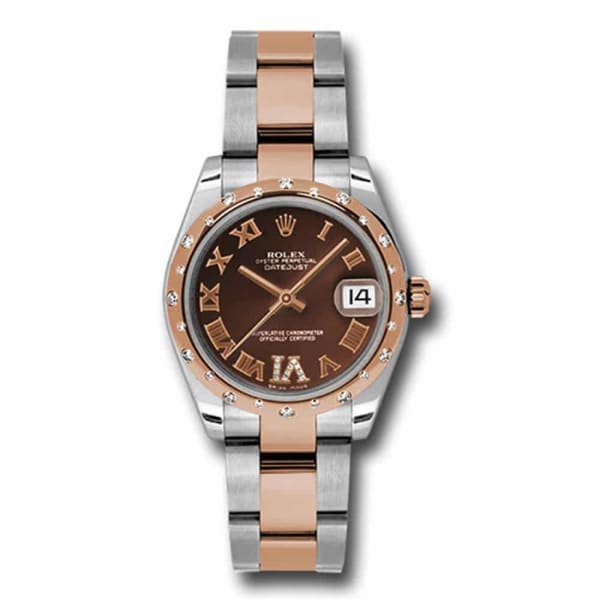 Rolex Ladies Watch Datejust 31mm Watch with diamonds, Chocolate dial, Stainless steel and 18k Rose gold Jubilee, 178341 chodro