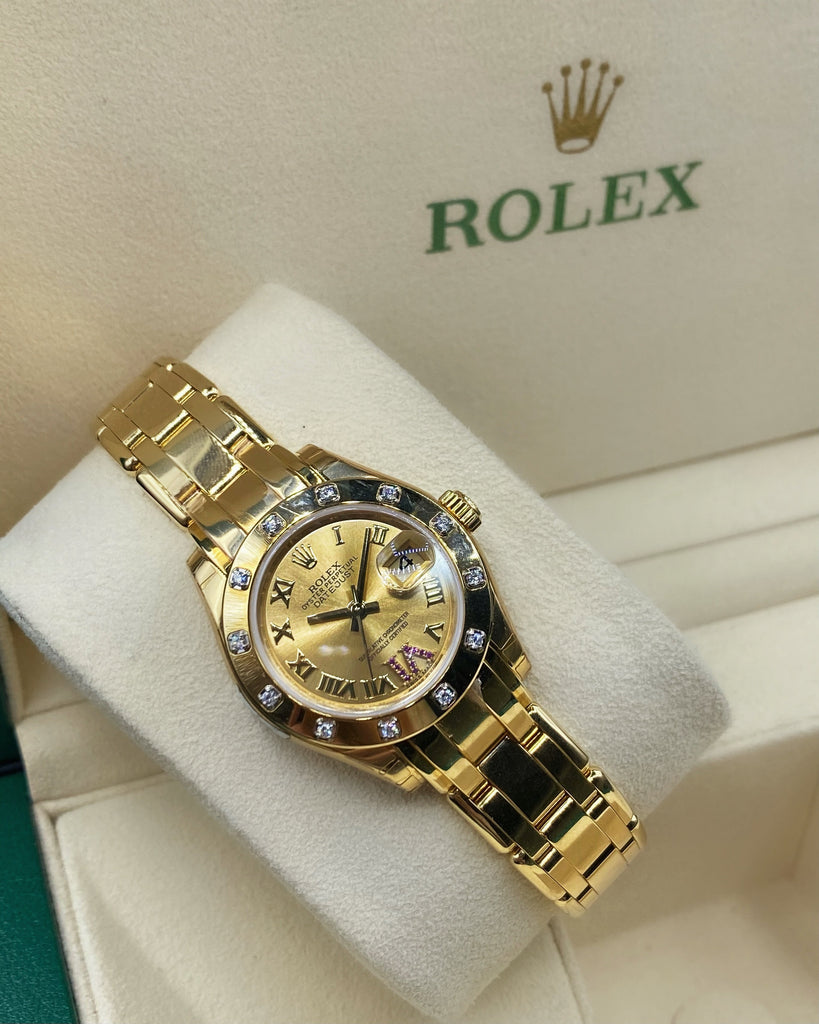 Rolex Pearlmaster Womens Watch 80318-0163 - Luxury Swiss 
