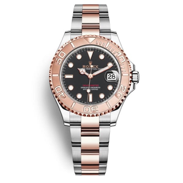 Rolex Yacht-Master 37, Steel and 18k Everose Gold, Black dial,  268621-0004