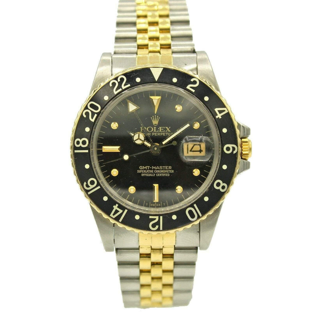 Rolex GMT Master Date w/ Black Dial 16753