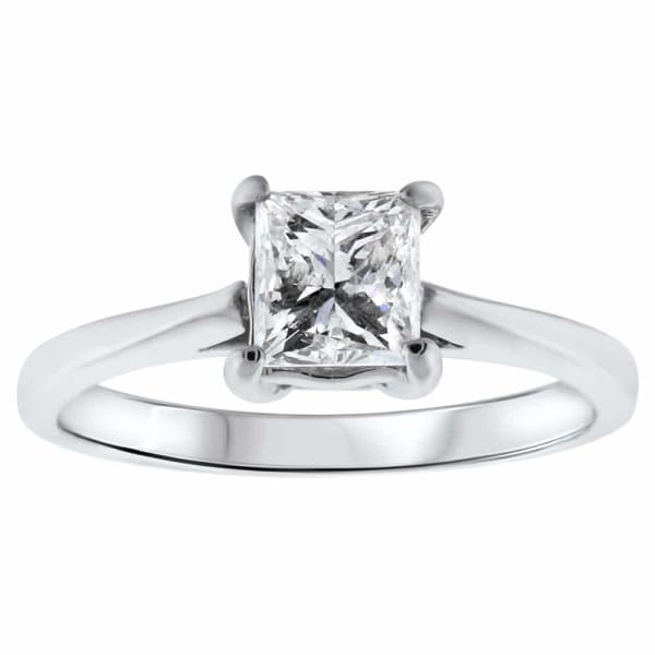 Solitaire engagement ring with 1.01ct Princess cut ENG-12500