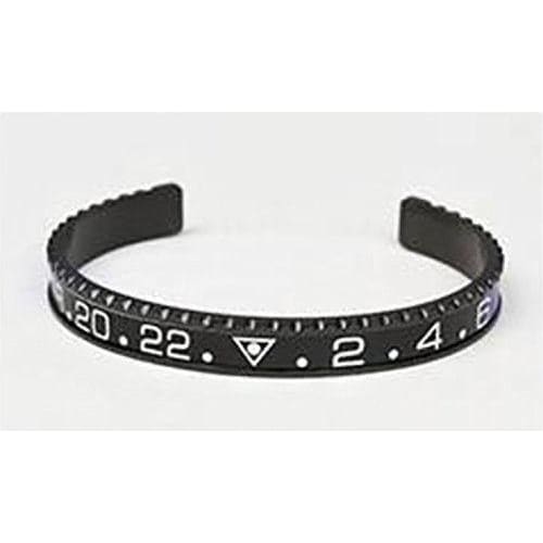 Black Speedometer Bracelet Stainless Steel Cuff Watch Bangle 1 pcs