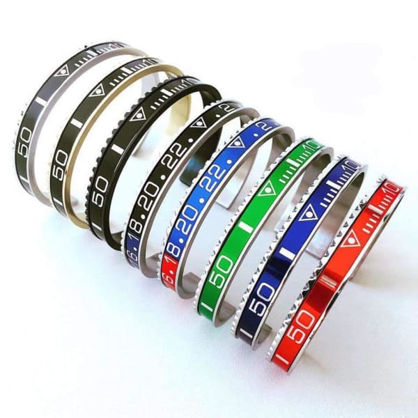 Speedometer Bracelet Stainless Steel Cuff Watch Bangle 1 pcs