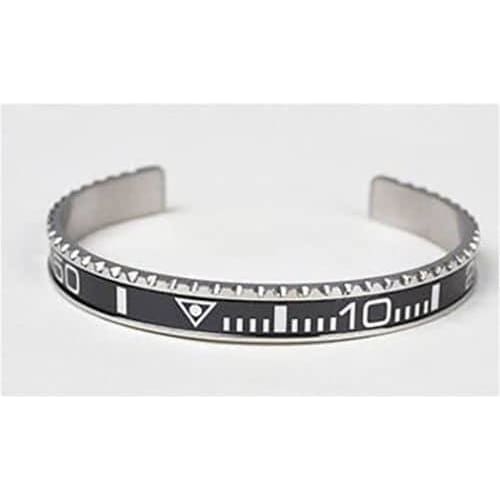 Black Speedometer Bracelet Stainless Steel Cuff Watch Bangle 1 pcs