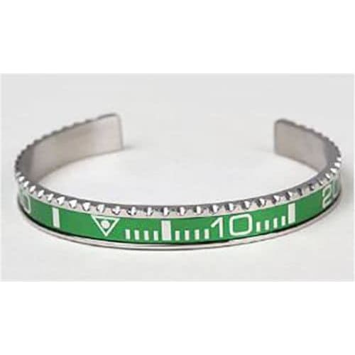 Green Speedometer Bracelet Stainless Steel Cuff Watch Bangle 1 pcs