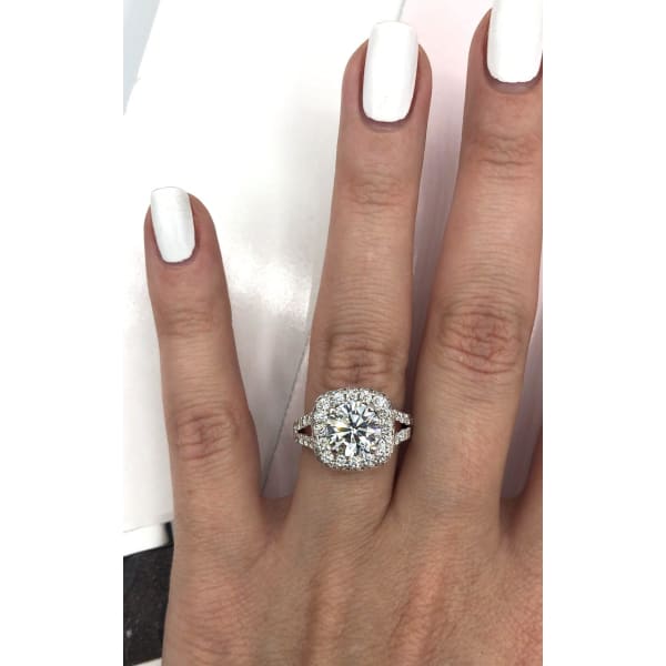 The Precious 14k White Gold Engagement Ring w/ 3.59ct. Diamonds