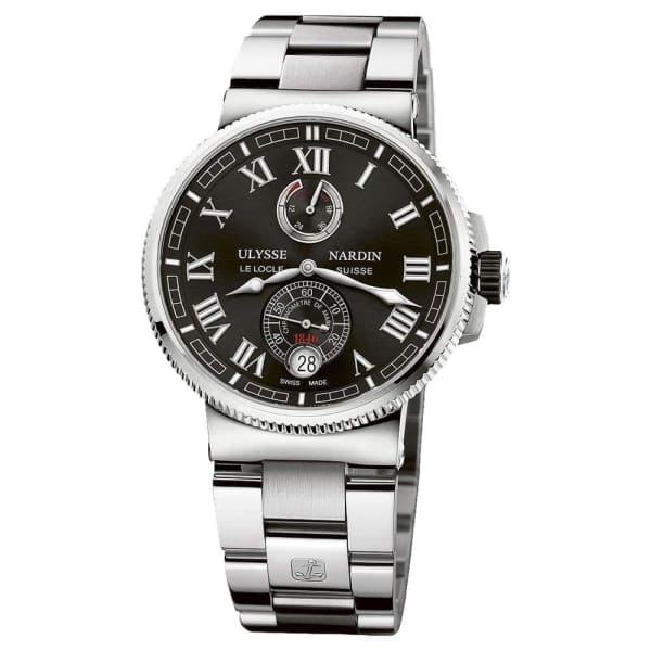 Ulysse Nardin Marine Chronometer Manufacture 43mm Steel And Titanium Watch 1183-126-7M/42