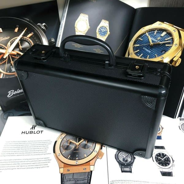 Watch Storage Case Aluminum Metal Briefcase for 10 Watches, Main view