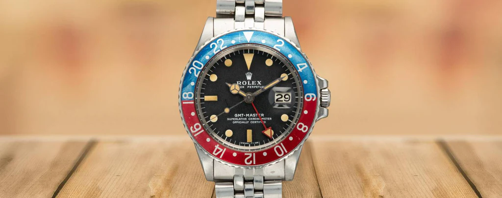 Vintage Rolex GMT-Master from the 1950s with original design features