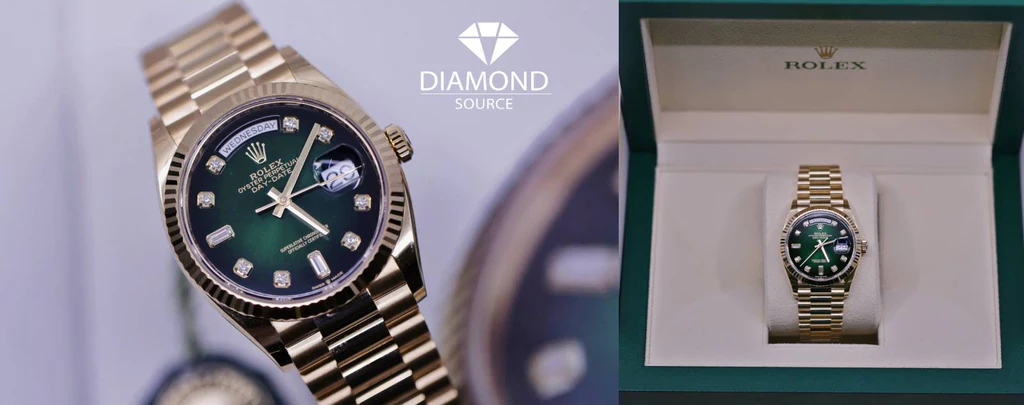 Rolex Day-Date 40 Watch green dial