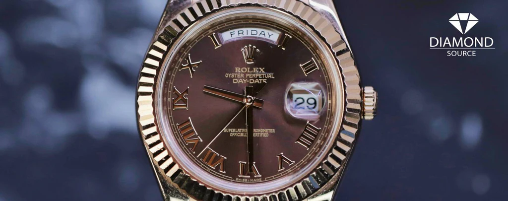 Rolex Day-Date 40 brown dial President bracelet