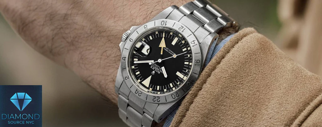 Steve McQueen wearing the Rolex Explorer II.