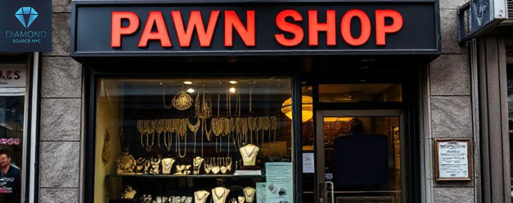 Exterior of a trustworthy pawn shop with a clean and professional appearance.